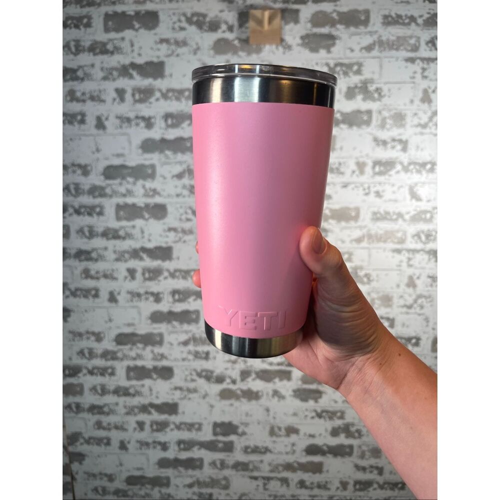 Yeti | bubble gum pink tumbler for hot and iced